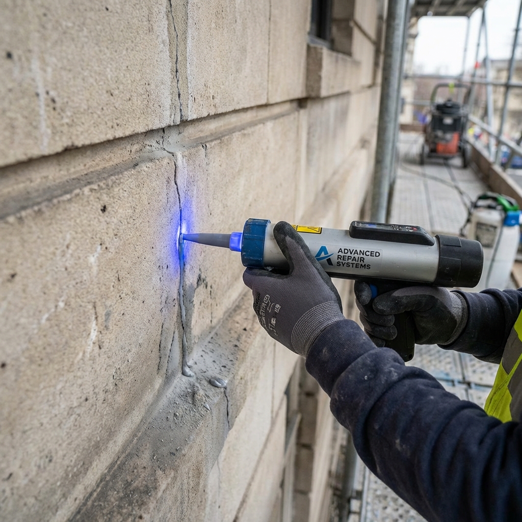 Rehabilitación fachada detalle